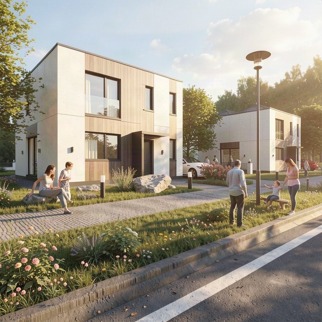 Visualisation: the house seen from the street